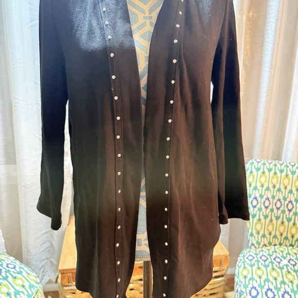 Raffaella Women's Black Cardigan Size Medium - Picture 3 of 4